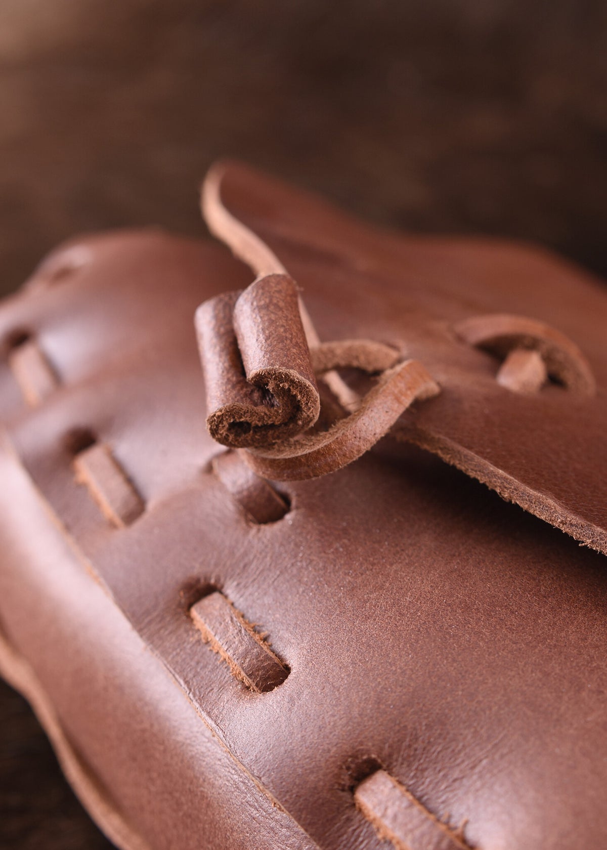 Borsa marrone, 18 x 14 x 6 cm