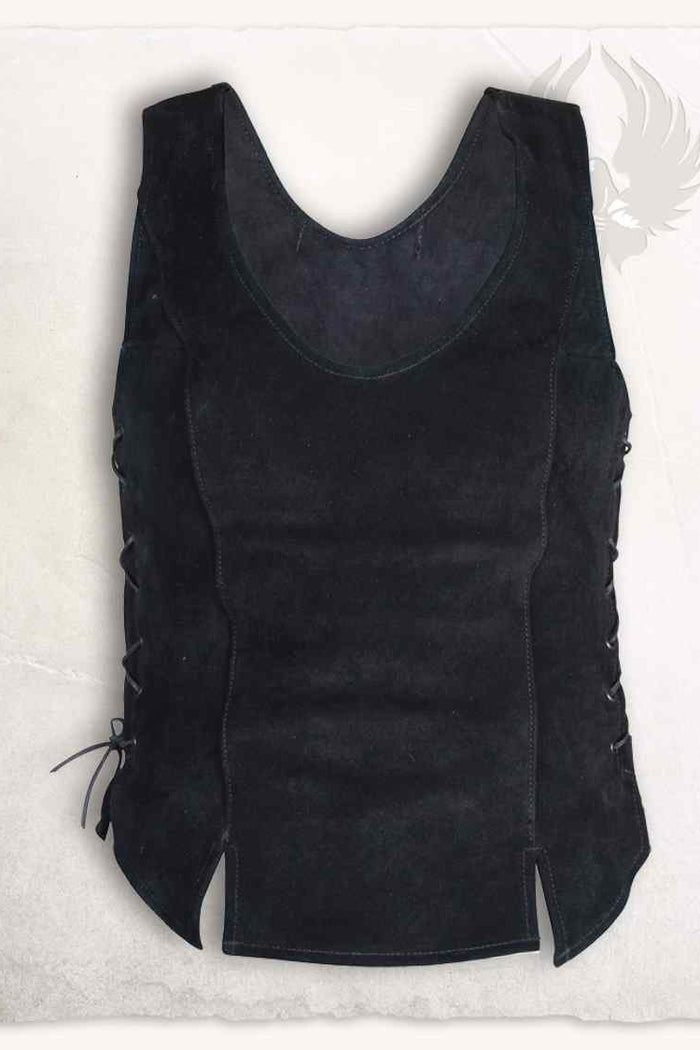 Leather bodice Lisa, black