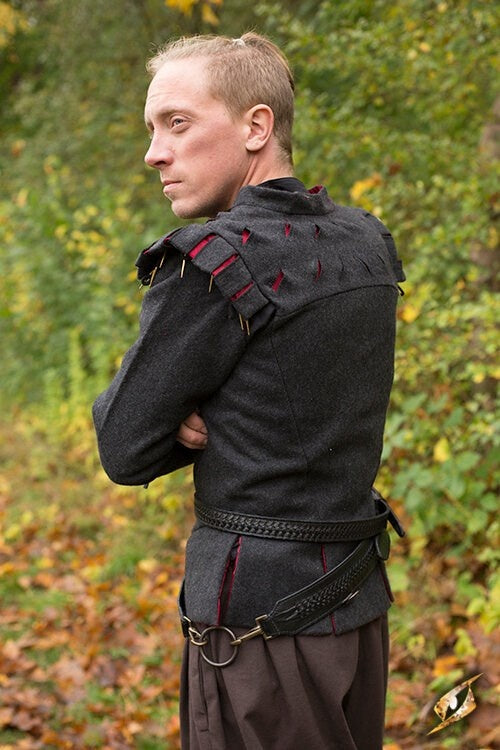 Ceinture d’épée tressée, noire