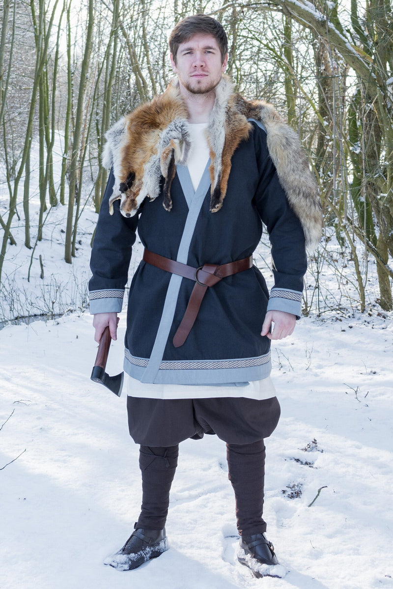 Caftano altomedievale Njord, blu