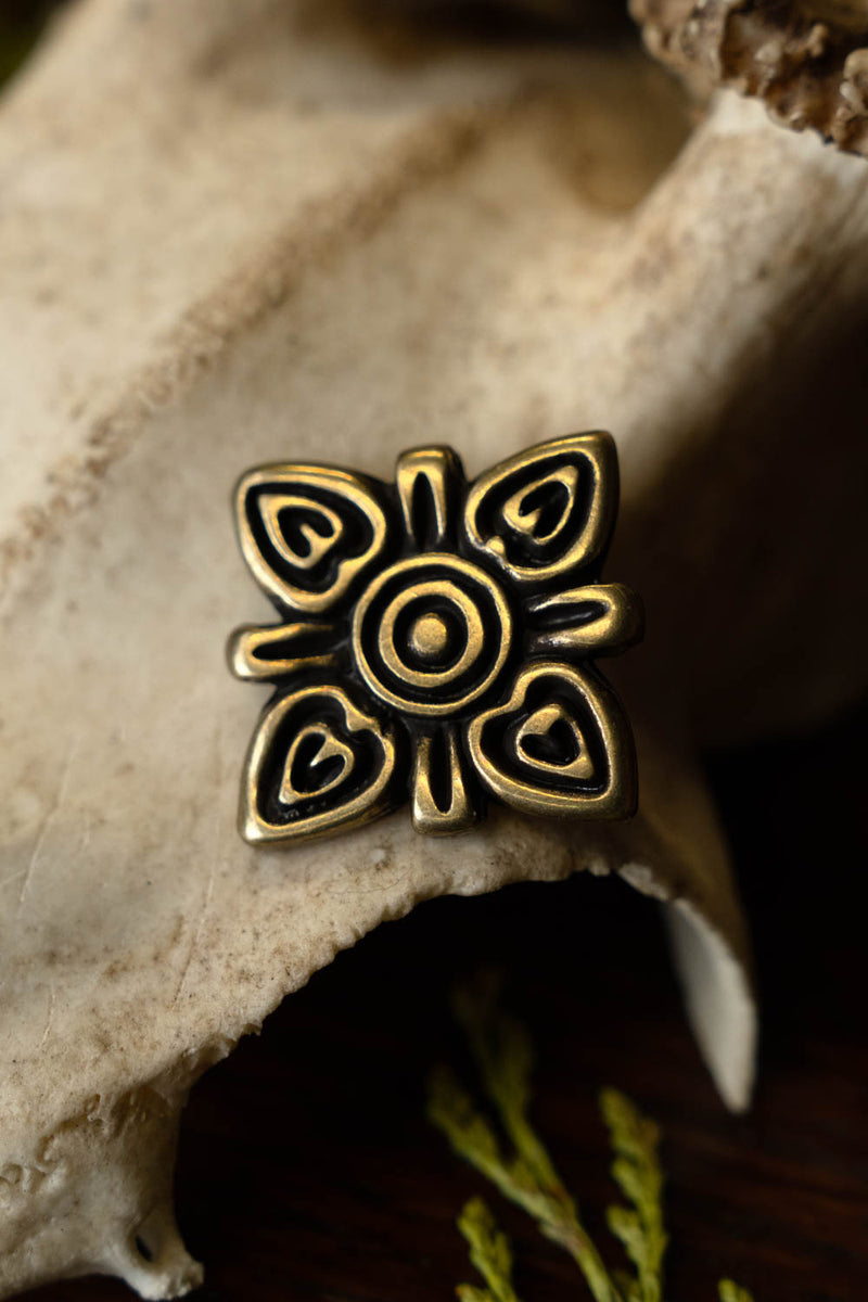 Wikińskie okucie torby Birka, 2,5 × 1,5 cm