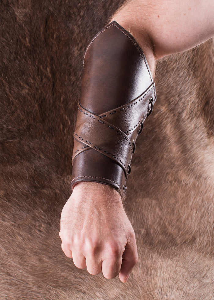 Uhtred leather bracers, underarm guards