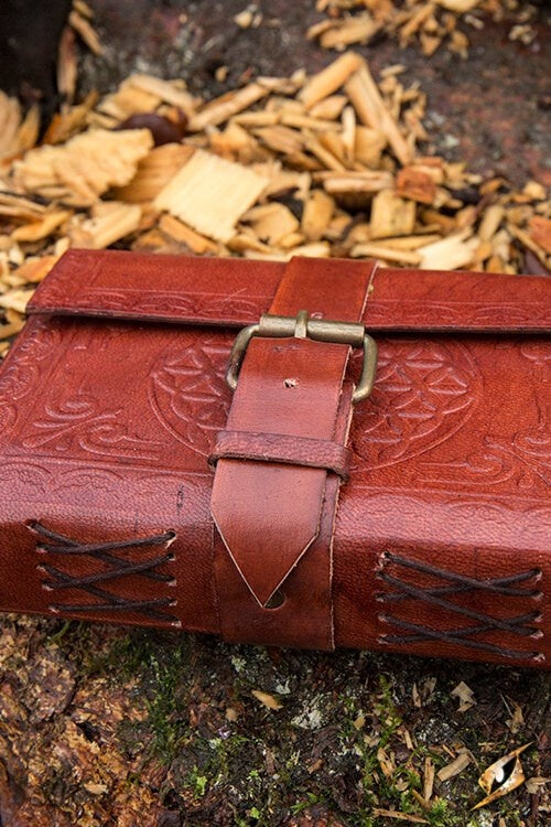 Leder Tagebuch Burgos, groß