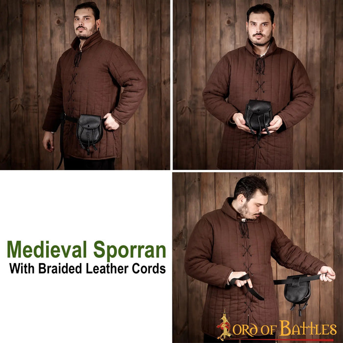 Scottish sporran, black