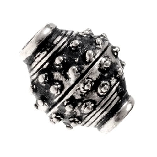 Wikinger Bartperle aus dem 9. bis 10. Jahrhundert, versilberte Bronze