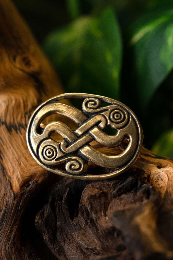 Fibula anglo-saxonne Oxford, bronze