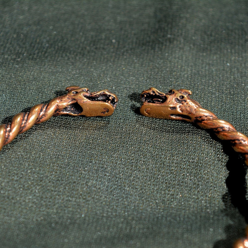 Pulsera de dragón, bronce