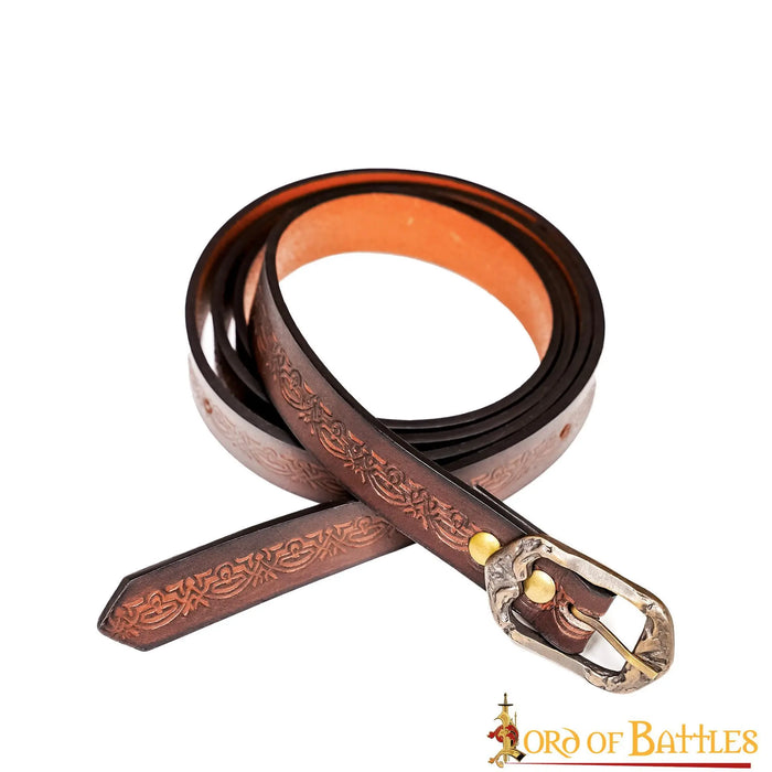 Leather belt Melian, 130 cm, brown