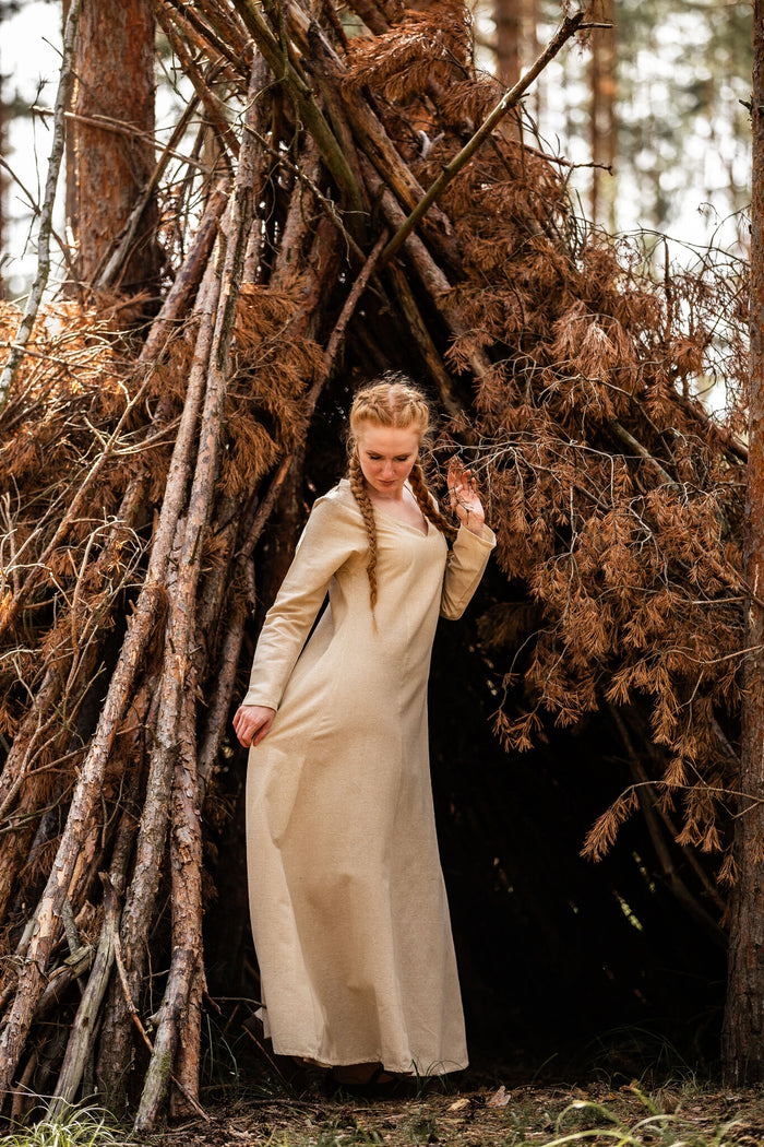Viking dress Lina, natural
