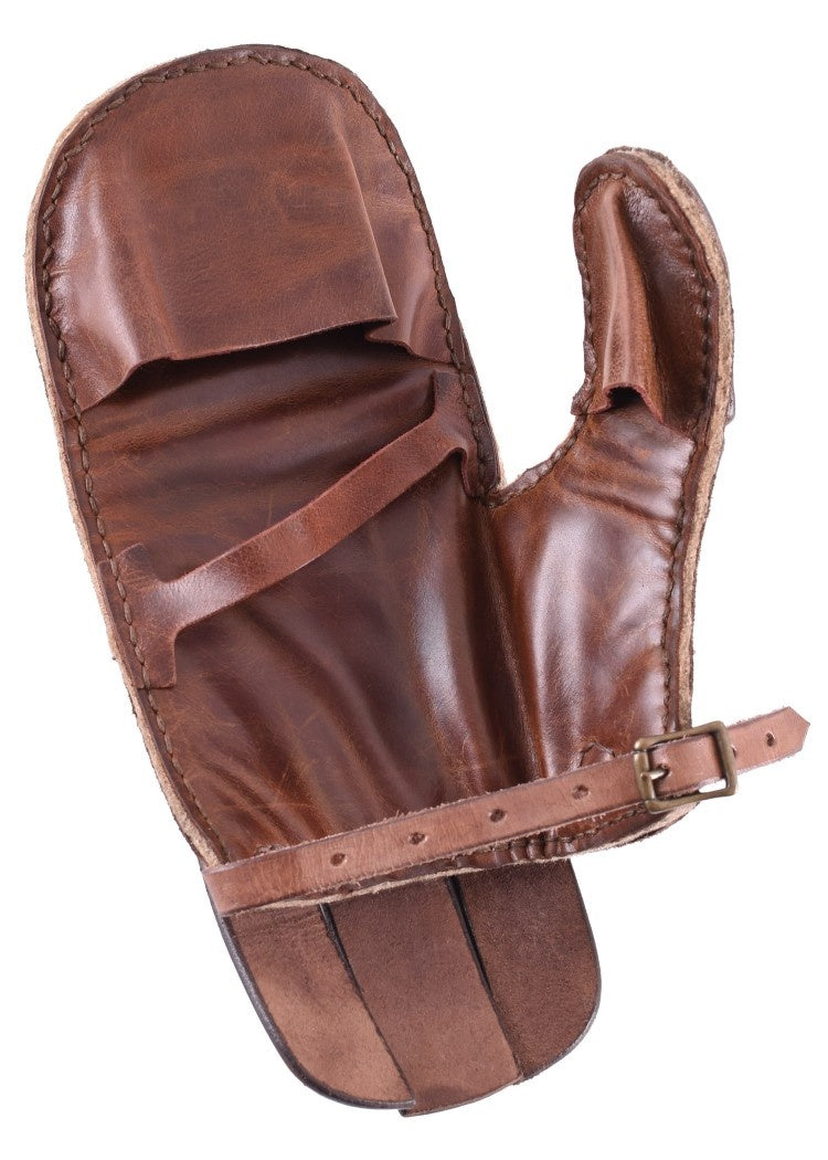 Skórzana ochrona dłoni do walki full contact, prawa