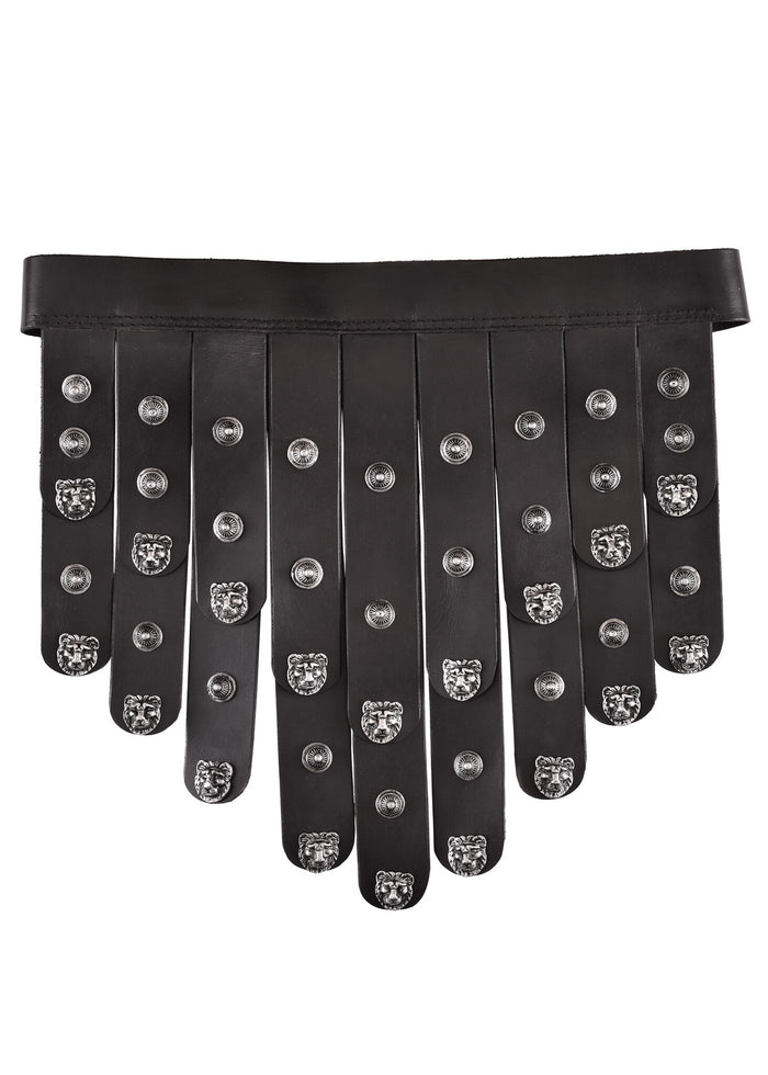 Greek leather apron belt, 132 cm