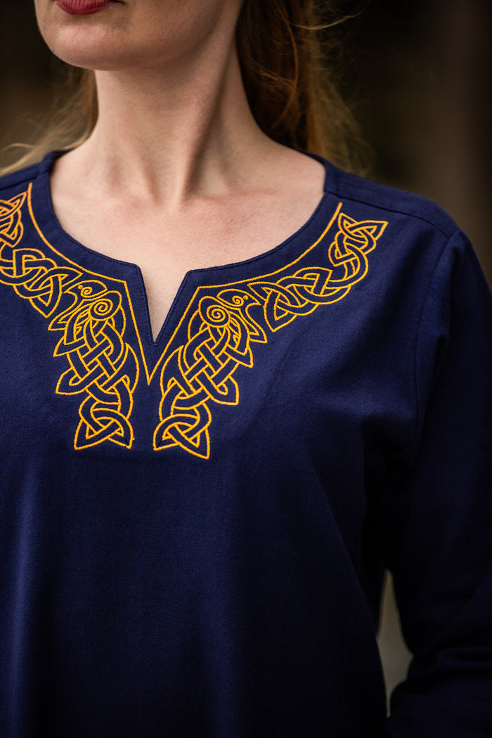 Vikingekjole Aslaug, blå