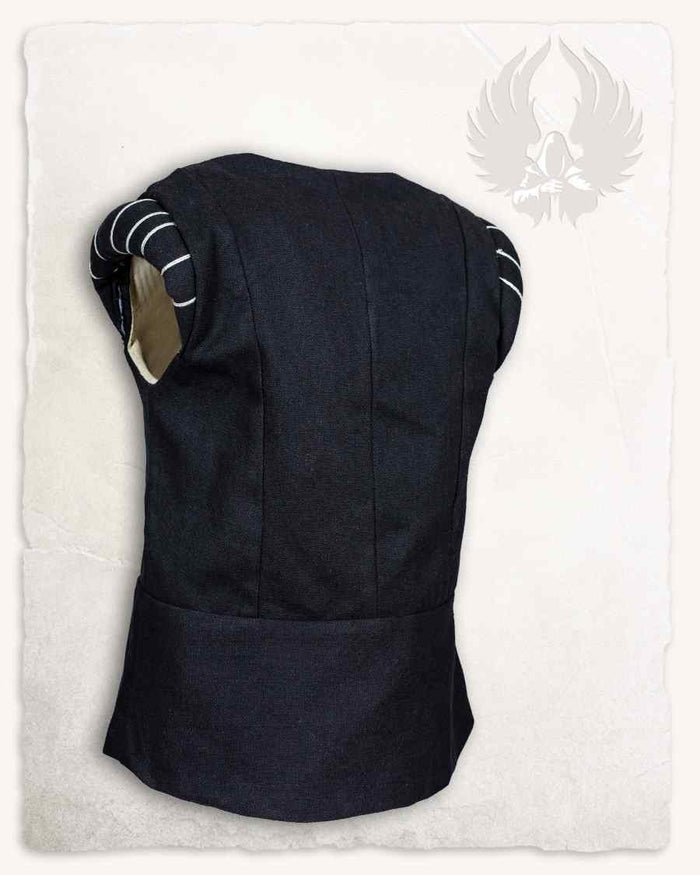 Renaissance Doublet Tudor, zwart