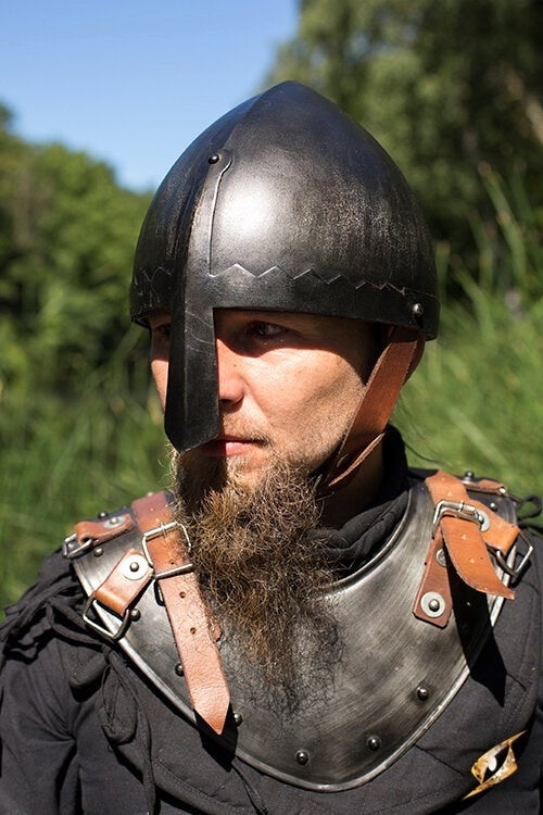 Gorget Warrior, patiniert, 1 mm