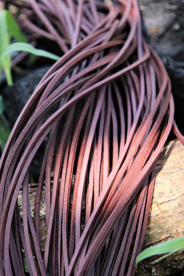 Leather laces, set of 50, black