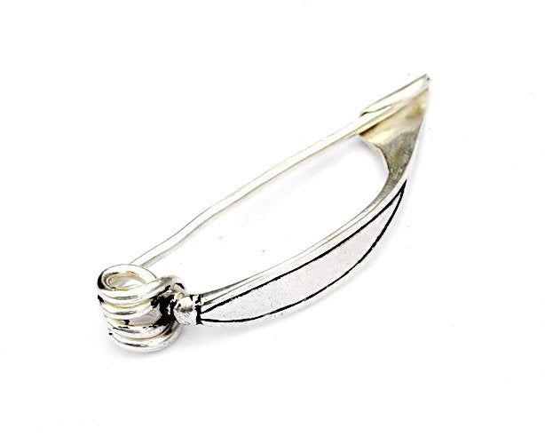 Keltisk bågfibula, 300 till 100 f Kr, försilvrad brons