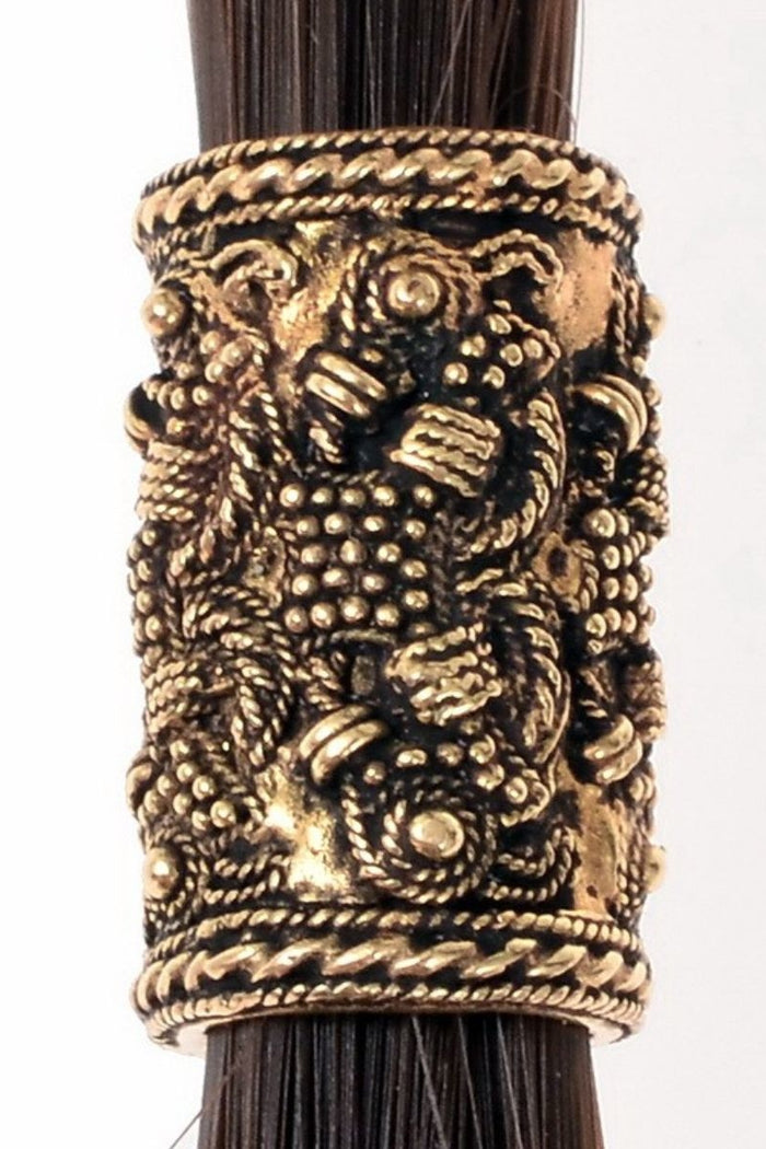 Viking beard bead Rygge, bronze