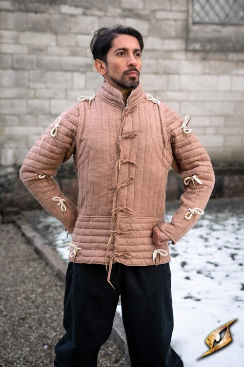Aketon aus dem 15. Jahrhundert, beige