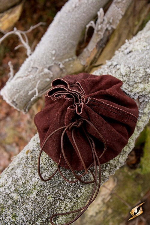 Pochette en cuir Michelangelo, brun