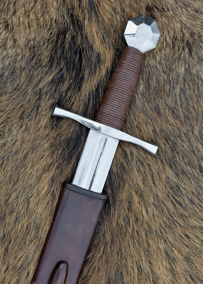 Engelsk enhandsvärja, 1200-tal, semi vass