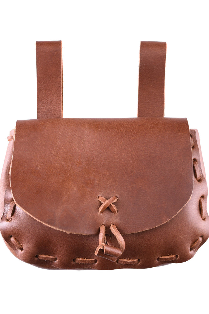 Bruine tas, 18 x 14 x 6 cm