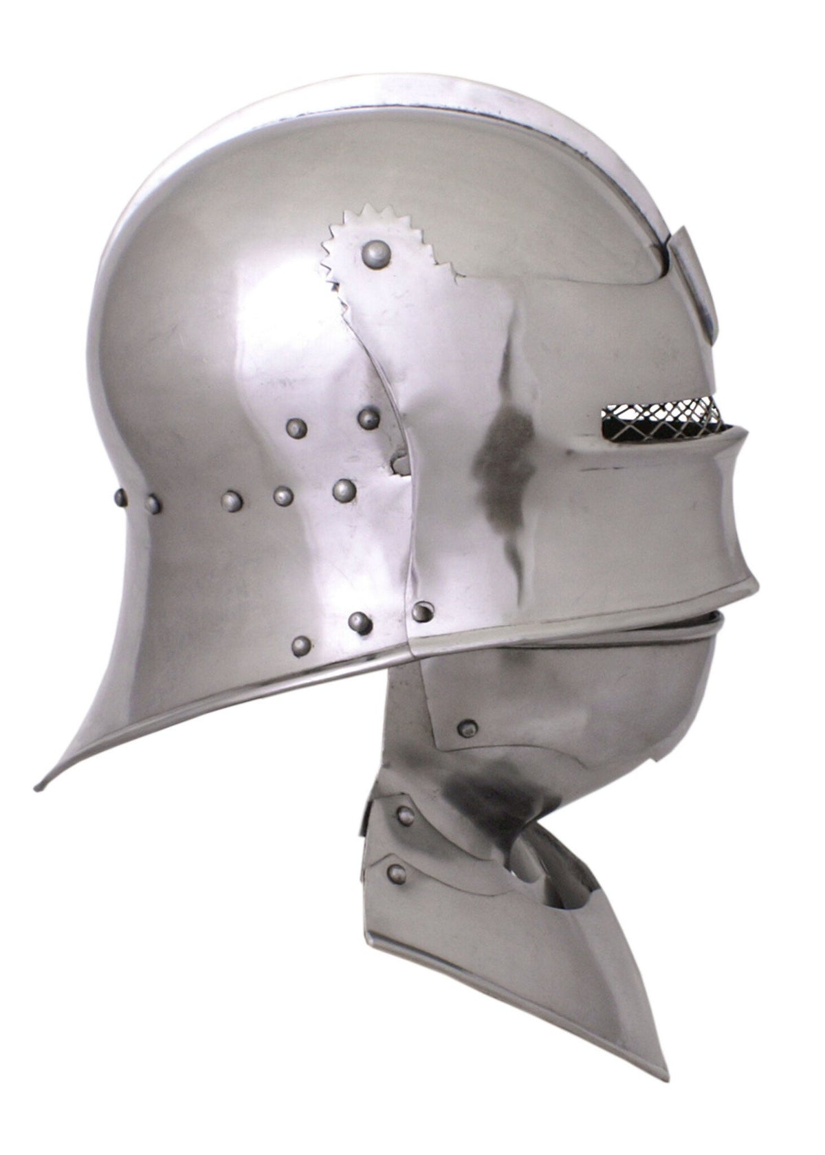 Gotisk sallet, Metropolitan Museum of Art, 2 mm, battle-ready