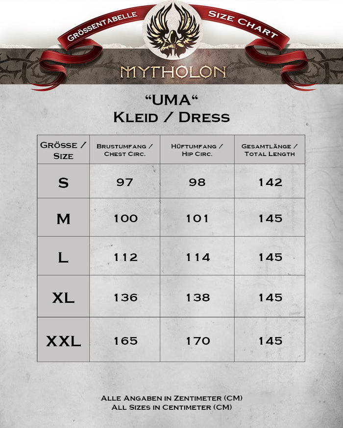 Middeleeuwse surcot Uma, zwart