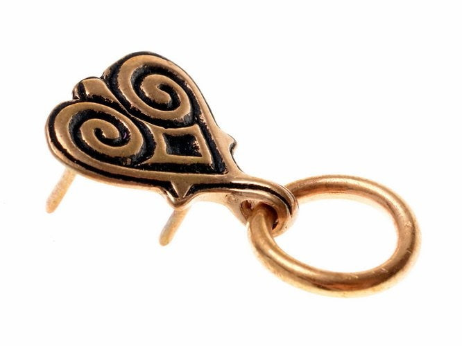 Hartvormig Viking riembeslag met ring