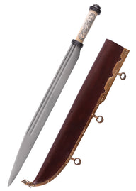 Seax vikingo do século X estilo Jelling, semi-afiado