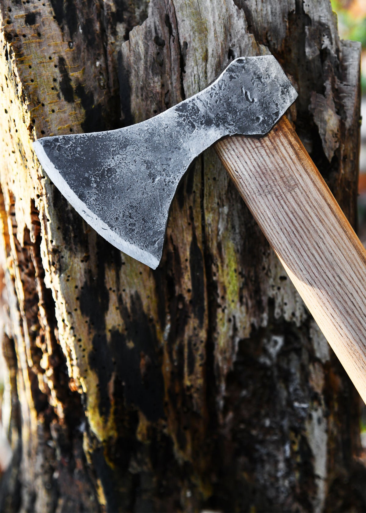 Vikingayxa, handsmitt stål, typ G, halvscharp