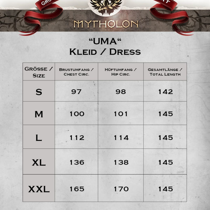 Średniowieczna surcot Uma, czerwona