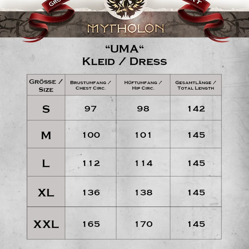 Middelalderlig surcot Uma, rød