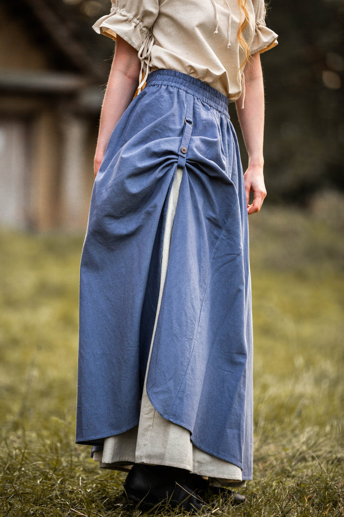 Middelaldernederdel Elise, blå