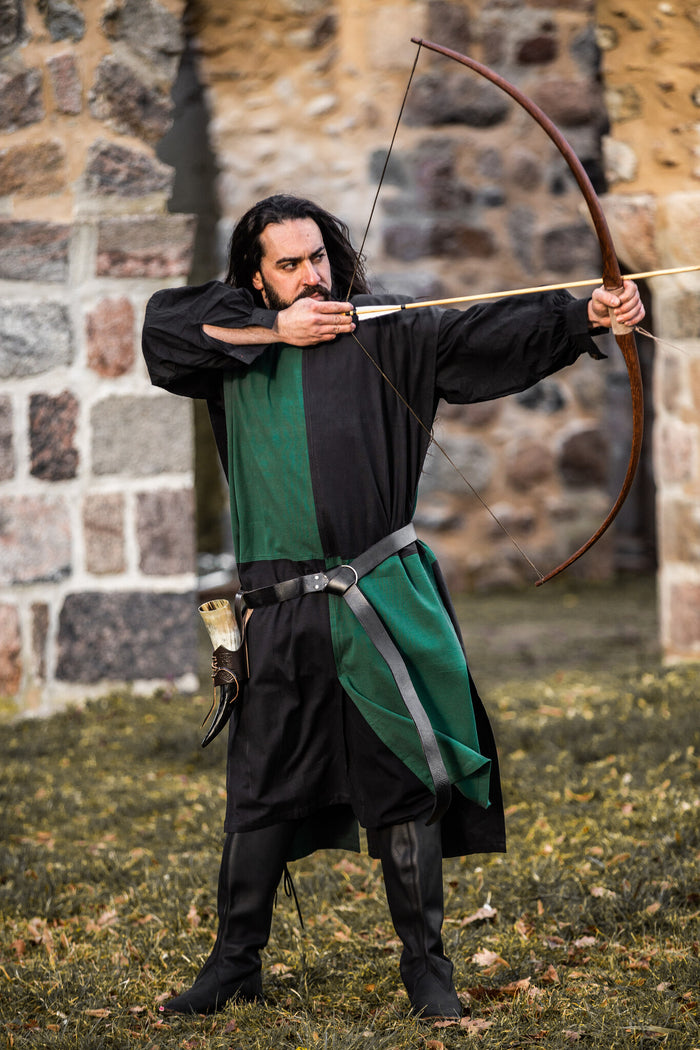 Surcoat, checked, black-green