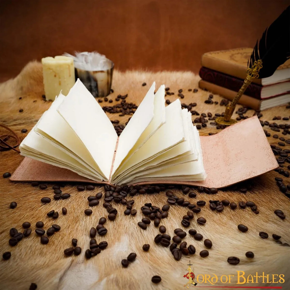 Leather journal knight