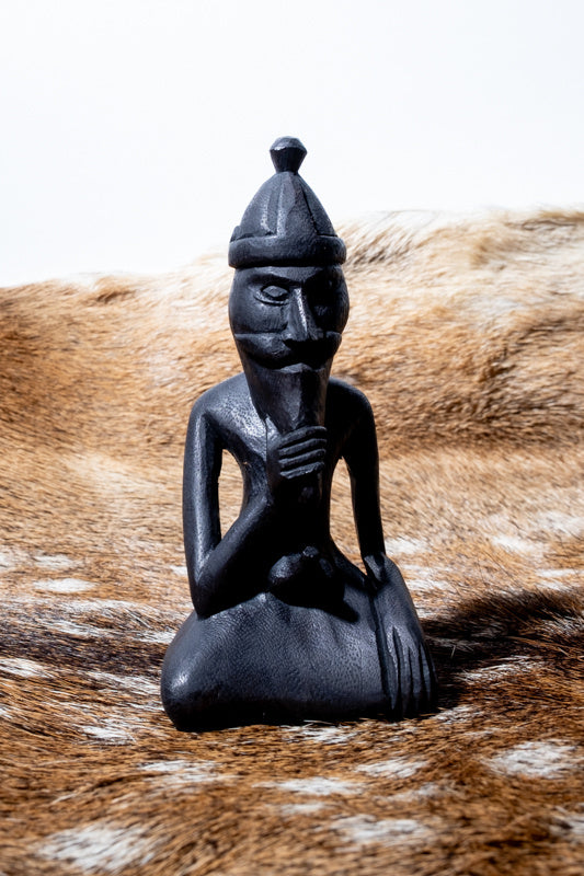 Träsnideri vikingaguden Freyr