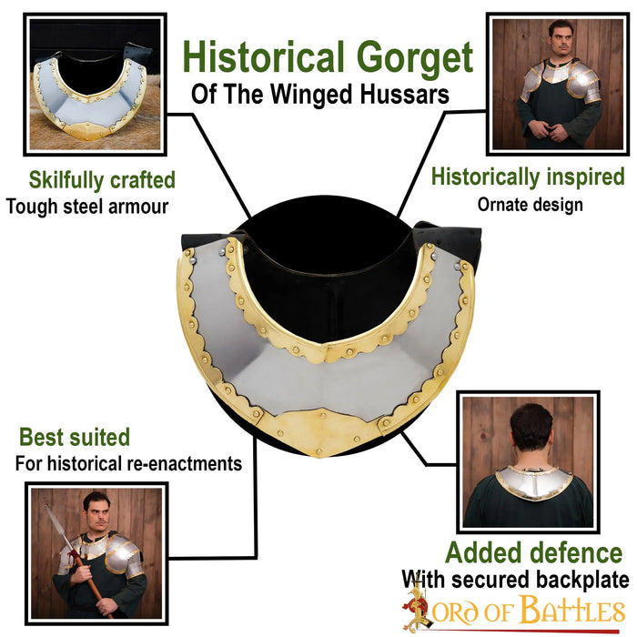 Lenkų husarų gorget, 1,6 mm