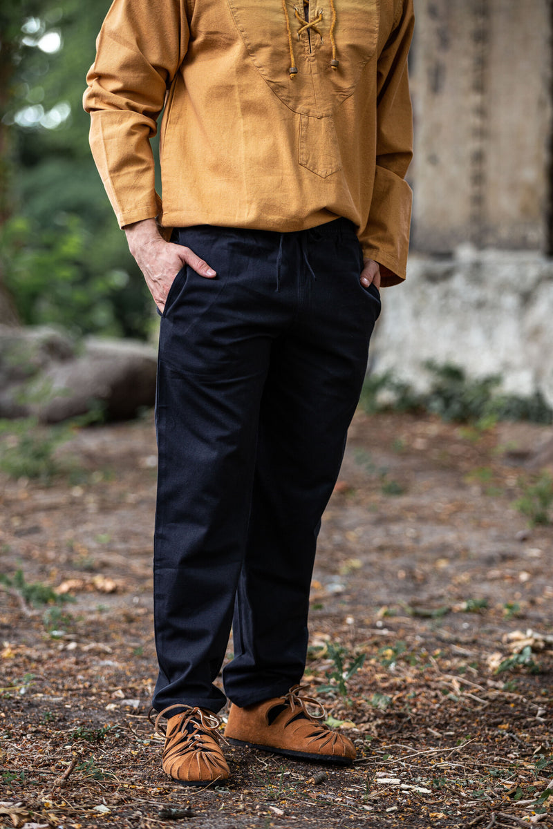 Baumwollhose Alin, schwarz