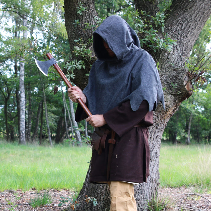 Wollen kaproen, grijs