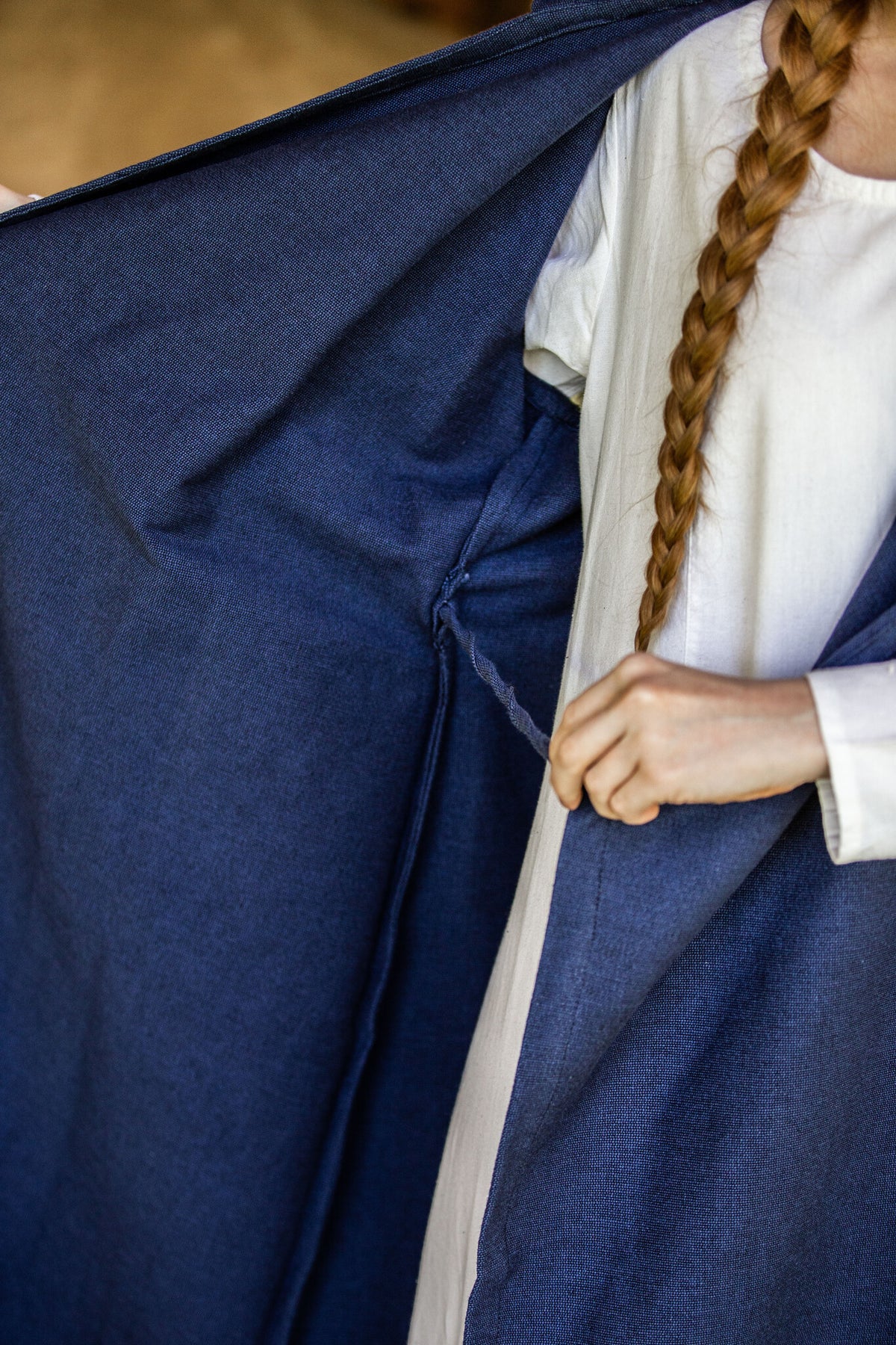 Wrap dress Thyra, blue