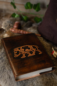 Carte din piele porc celtic Knochnagael