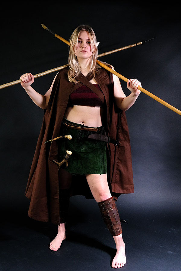 Läderkjol Nuala, grön