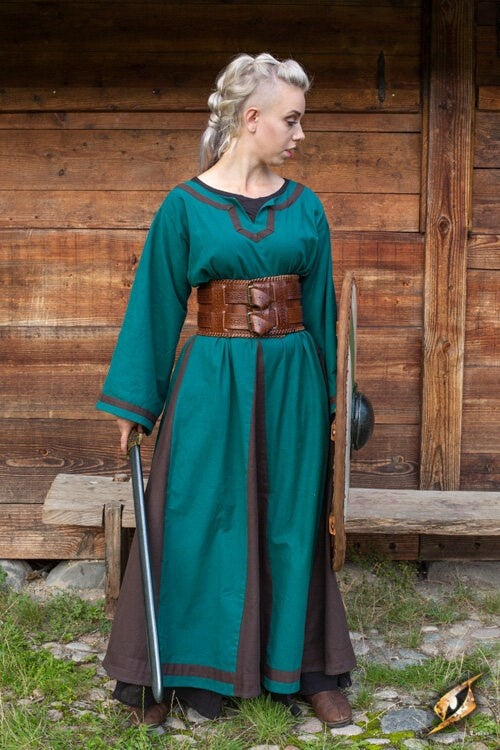 Tailleriem Keltische knopen, bruin