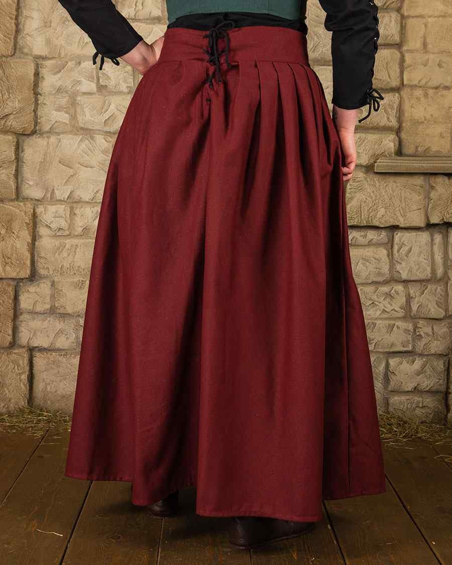 Anna rok, bordeauxrood