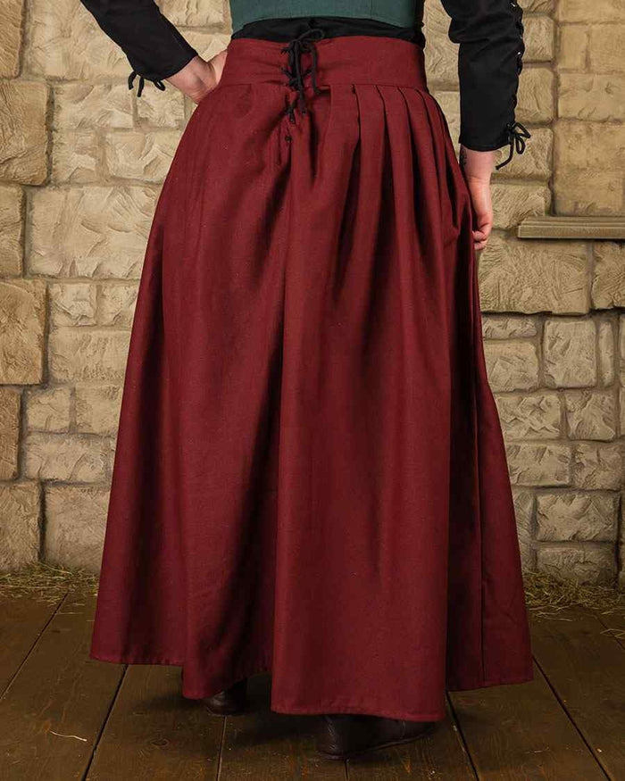 Anna rok, bordeauxrood