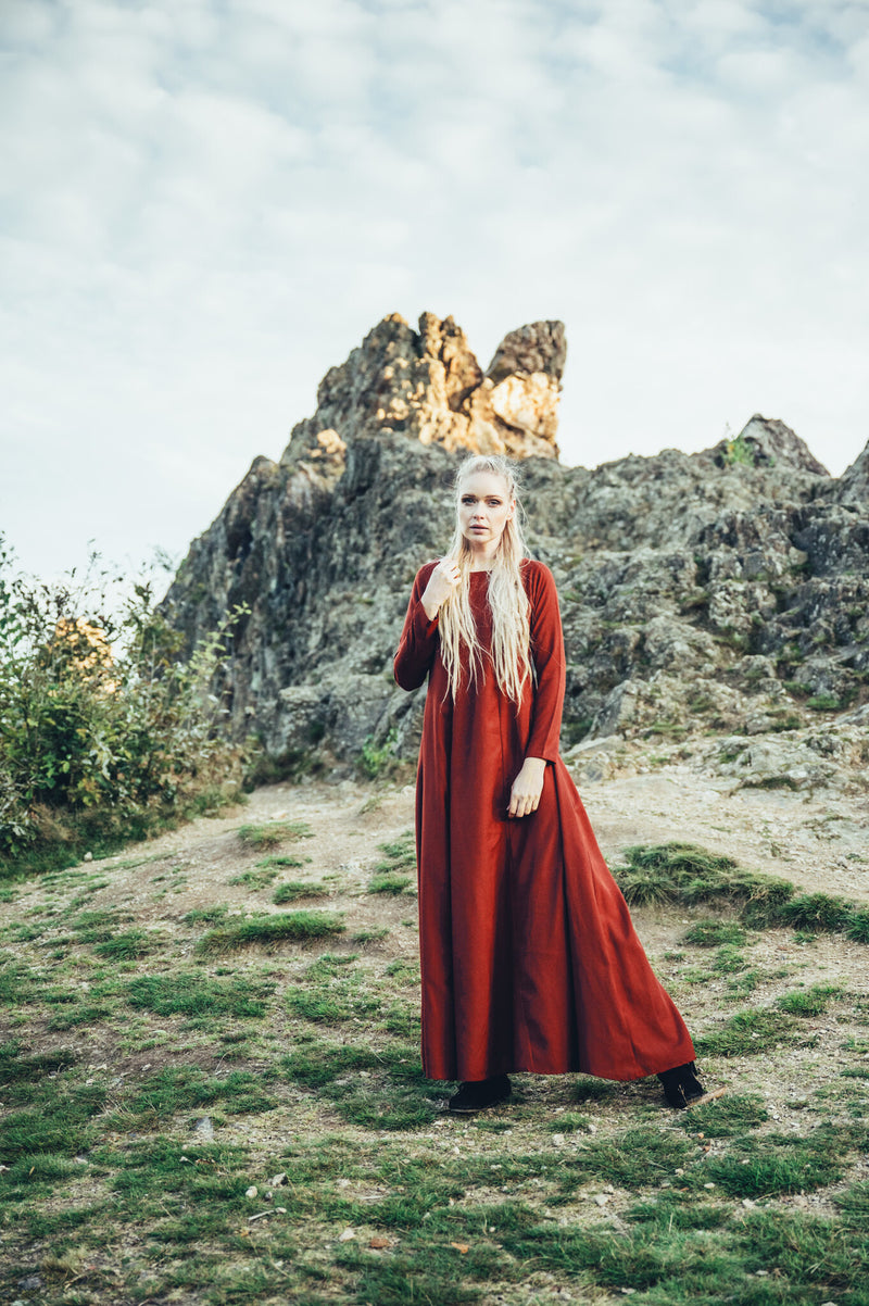 Robe Viking Lina, rouge
