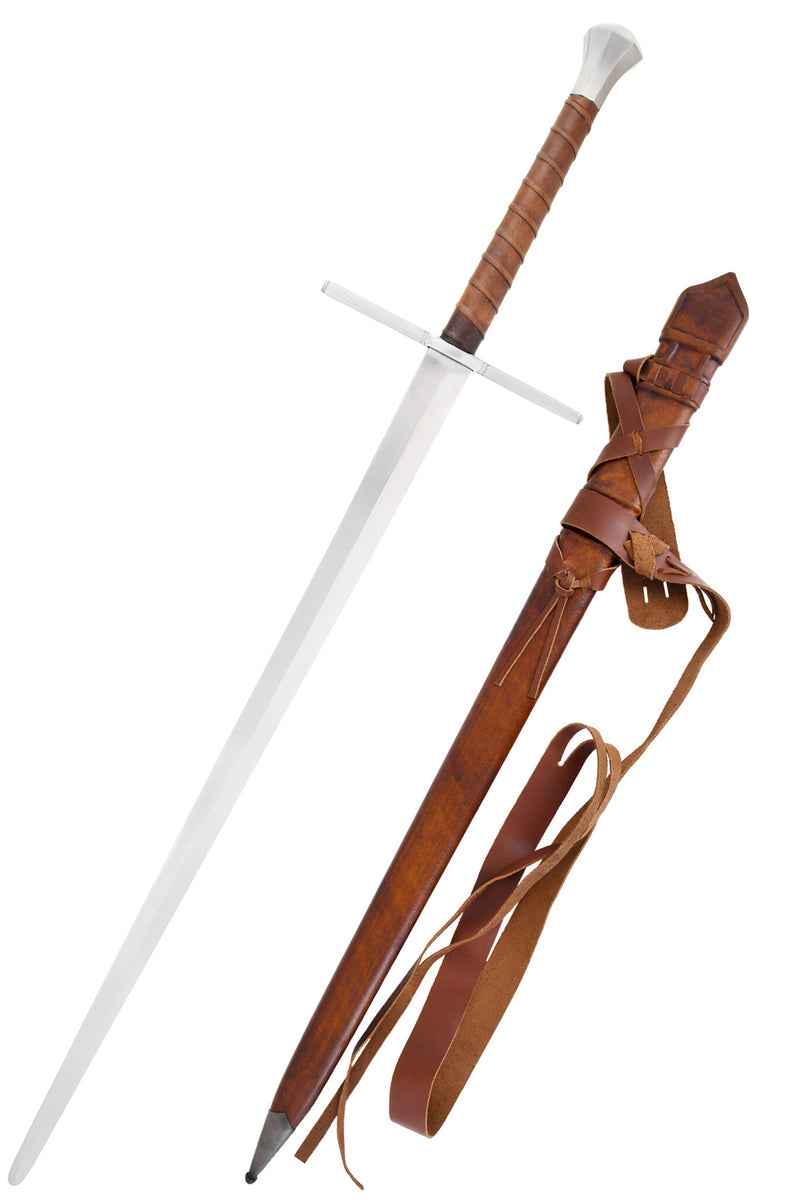 Tvåhandsvärd med skida, trubbigt, battle ready