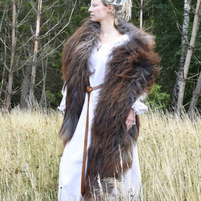 Chemise medieval Matilda, vestido interior, blanca