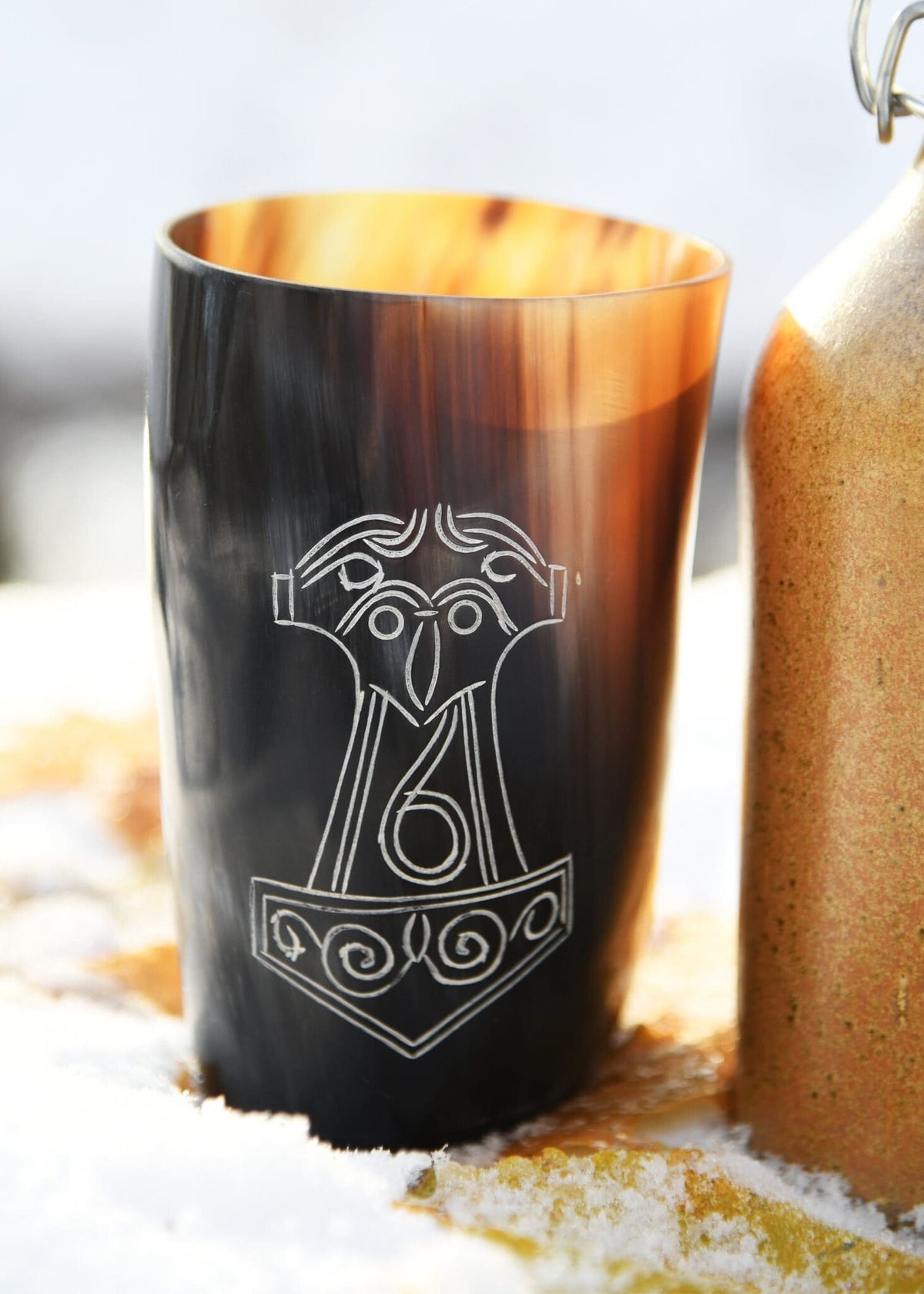 Hoorn drinkbeker Mjolnir, 100-200 ml