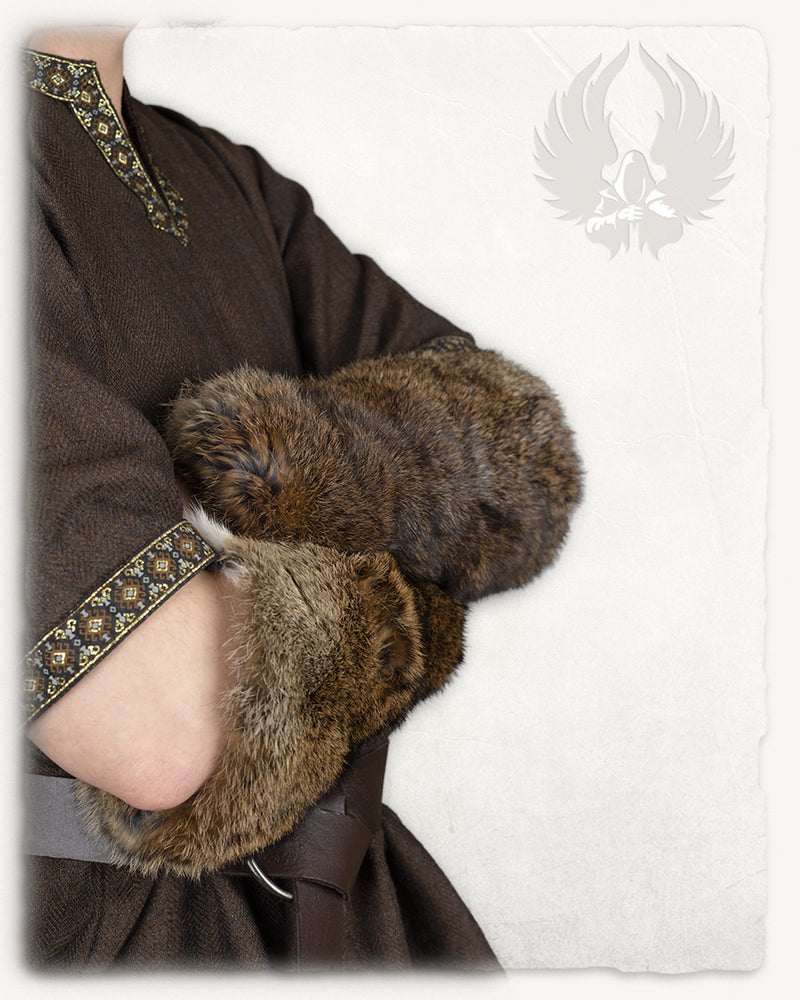 Arm piece Torstein, fur, brown